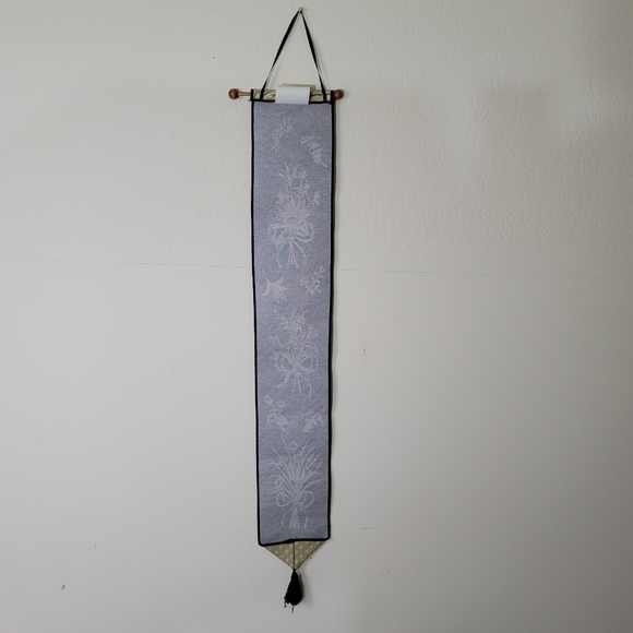 Vtg NEVER ENOUGH THYME Tapestry Bell Pull By Manual Woodworkers Weavers USA - Picture 8 of 15